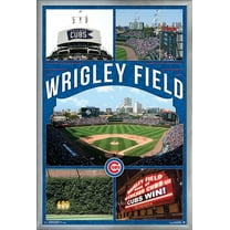 MLB Chicago Cubs - Wrigley Field 17 Wall Poster, 22.375" x 34", Framed