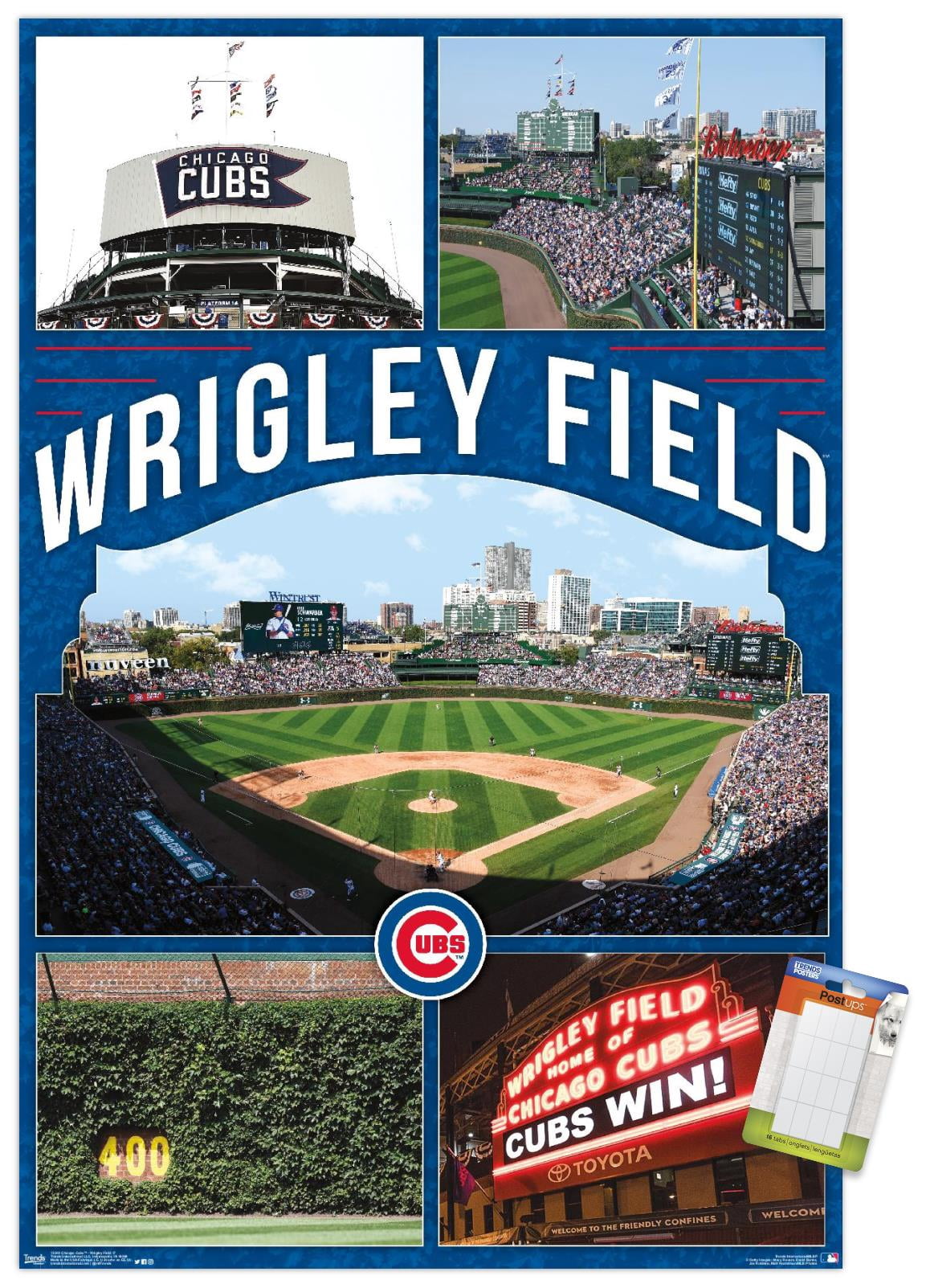 MLB Chicago Cubs - Wrigley Field 17 Wall Poster, 22.375" x 34"