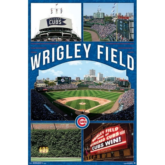 MLB Chicago Cubs - Wrigley Field 17 Wall Poster, 22.375" x 34"