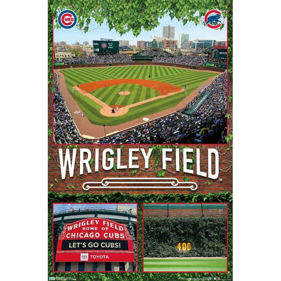 MLB Chicago Cubs - Wrigley Field 19 Wall Poster, 22.375" x 34"