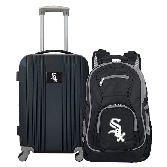 MLB Chicago White Sox 2-Piece Luggage and Backpack Set