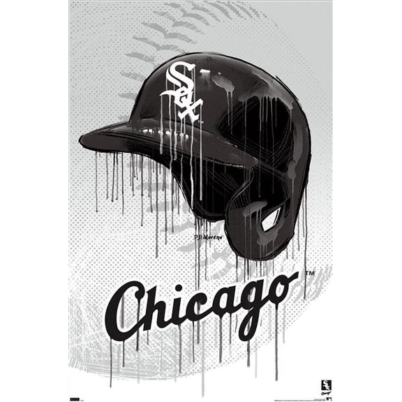 MLB Chicago White Sox - Drip Helmet 22 Wall Poster, 14.725" x 22.375"