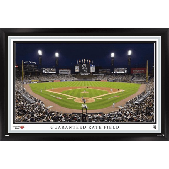 MLB Chicago White Sox - Guaranteed Rate Field 22 Wall Poster, 14.725" x 22.375" Framed
