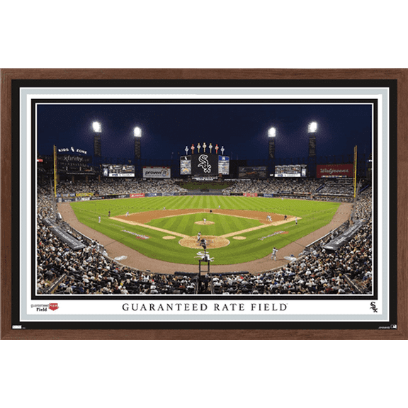 MLB Chicago White Sox - Guaranteed Rate Field 22 Wall Poster, 14.725" x 22.375" Framed