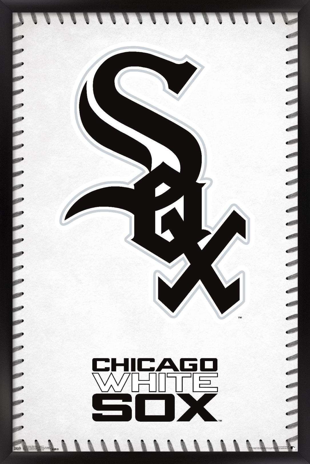 MLB Chicago White Sox - Logo 17 Wall Poster, 14.725" x 22.375", Framed