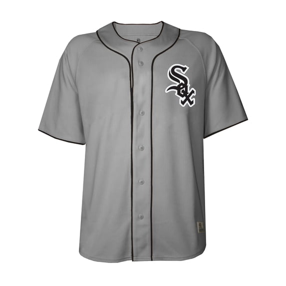 MLB Chicago White Sox Men's Gray Full Button Jersey