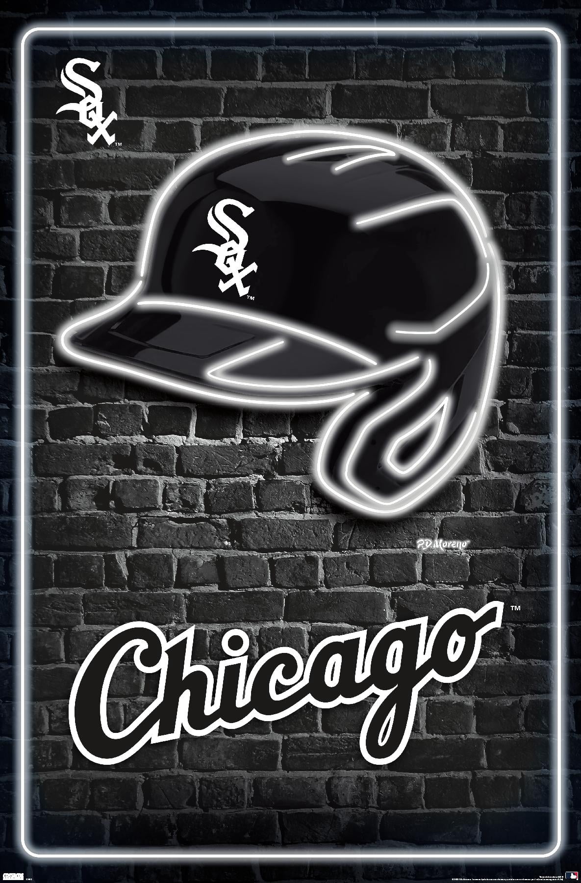 MLB Chicago White Sox - Neon Helmet 23 Wall Poster, 14.725" x 22.375"