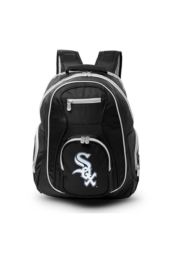 MLB Chicago White Sox Premium Laptop Backpack with Colored Trim
