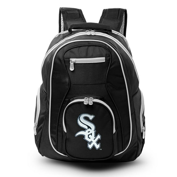 MLB Chicago White Sox Premium Laptop Backpack with Colored Trim