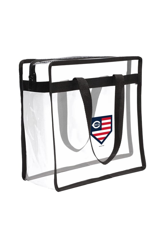 MLB Cincinnati Reds Americana Clear Tote Bag