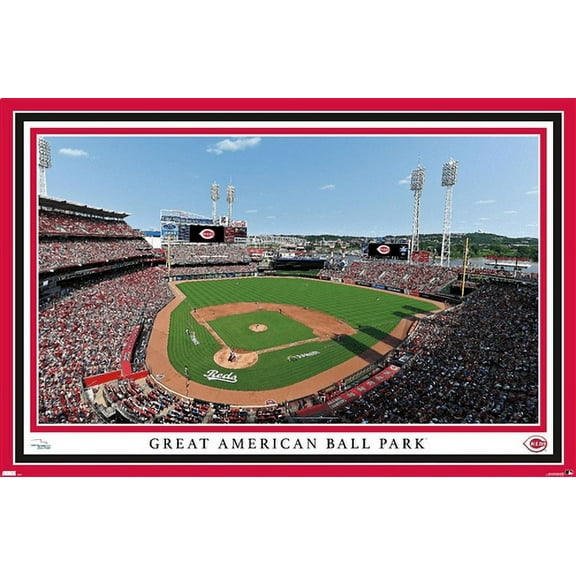 MLB Cincinnati Reds - Great American Ball Park 22 Wall Poster, 14.725" x 22.375"