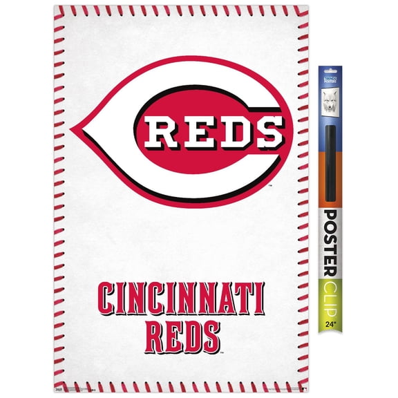 MLB Cincinnati Reds - Logo 17 Wall Poster, 22.375" x 34"
