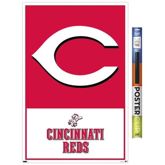 MLB Cincinnati Reds - Logo 22 Wall Poster, 22.375" x 34"