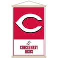 thumbnail image 1 of MLB Cincinnati Reds - Logo 22 Wall Poster with Magnetic Frame, 22.375" x 34", 1 of 5