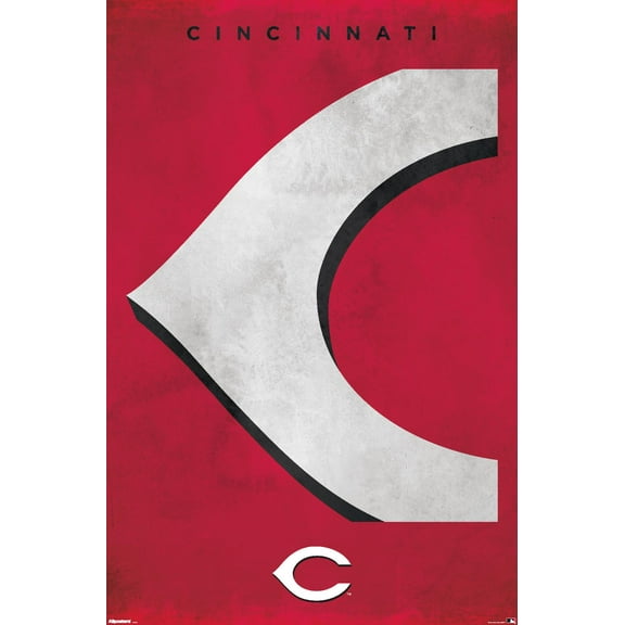 MLB Cincinnati Reds - Logo 25 Wall Poster, 22.375" x 34"