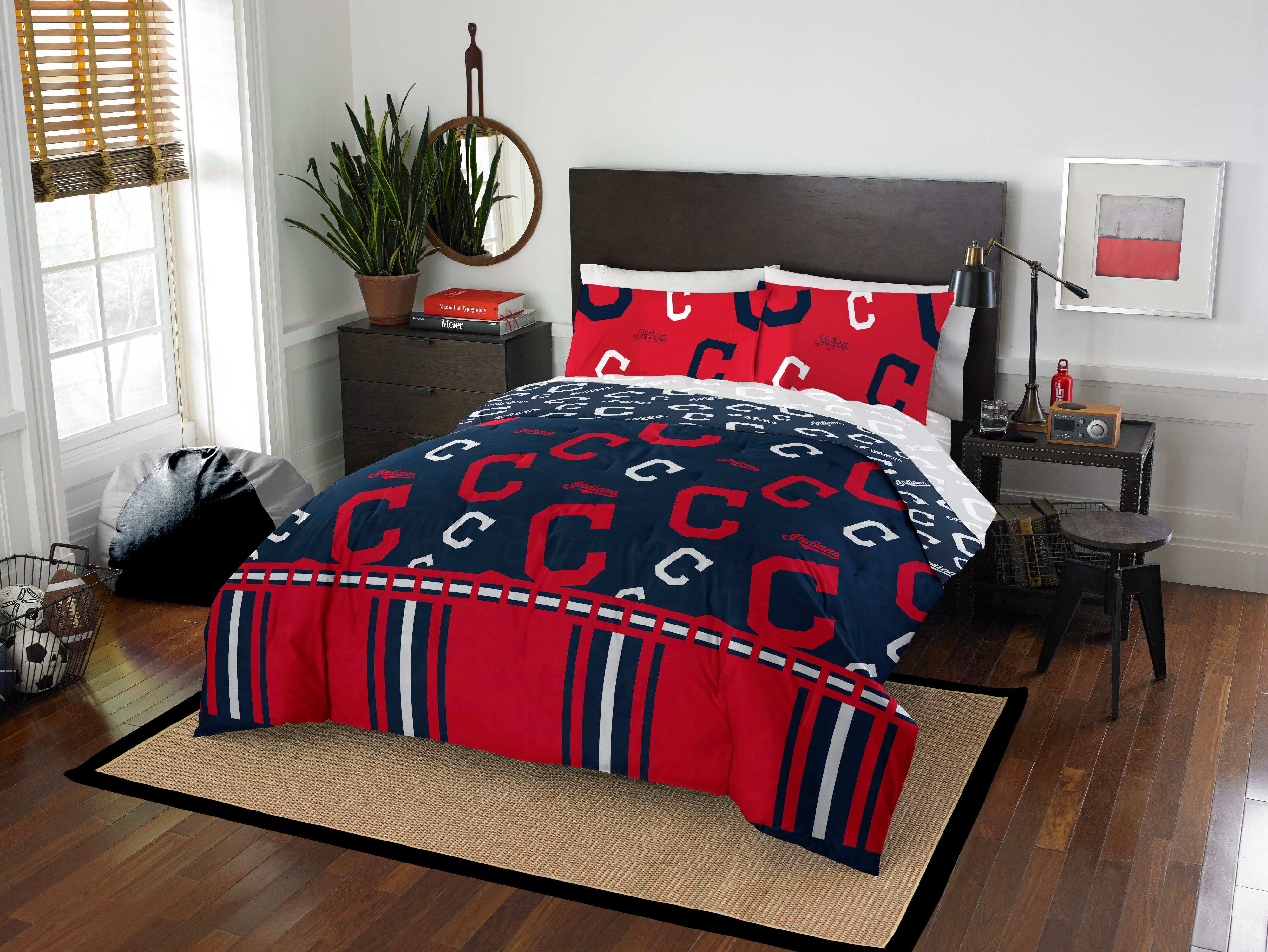 MLB Cleveland Indians Full Bed In Bag Set