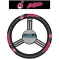 thumbnail image 1 of MLB Cleveland Indians Leather Steering Wheel Cover, 1 of 1