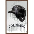 thumbnail image 1 of MLB Colorado Rockies - Drip Helmet 22 Wall Poster, 14.725" x 22.375" Framed, 1 of 5