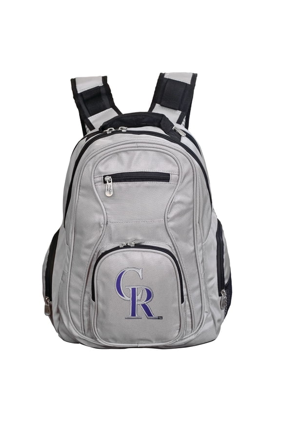 MLB Colorado Rockies Gray Premium Laptop Backpack