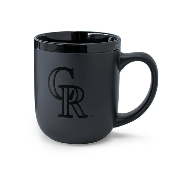 WinCraft Colorado Rockies 17oz. Black Tonal Ceramic Mug