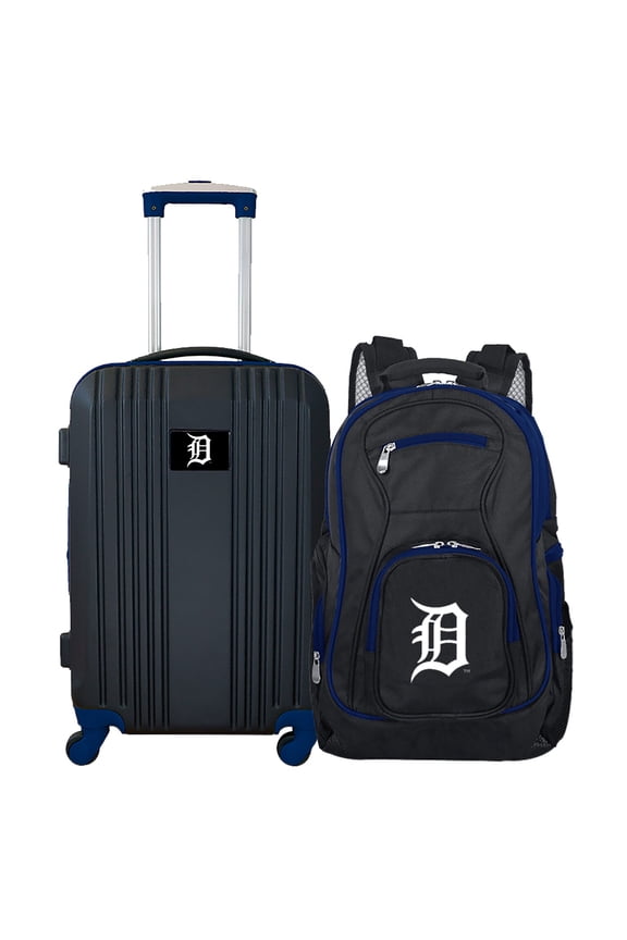 MLB Detroit Tigers 2-Piece Luggage and Backpack Set