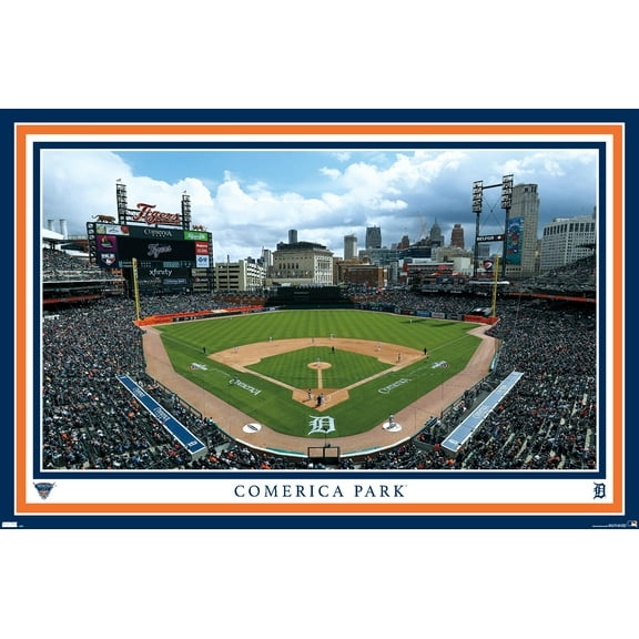 MLB Detroit Tigers - Comerica Park 22 Wall Poster, 22.375" x 34"