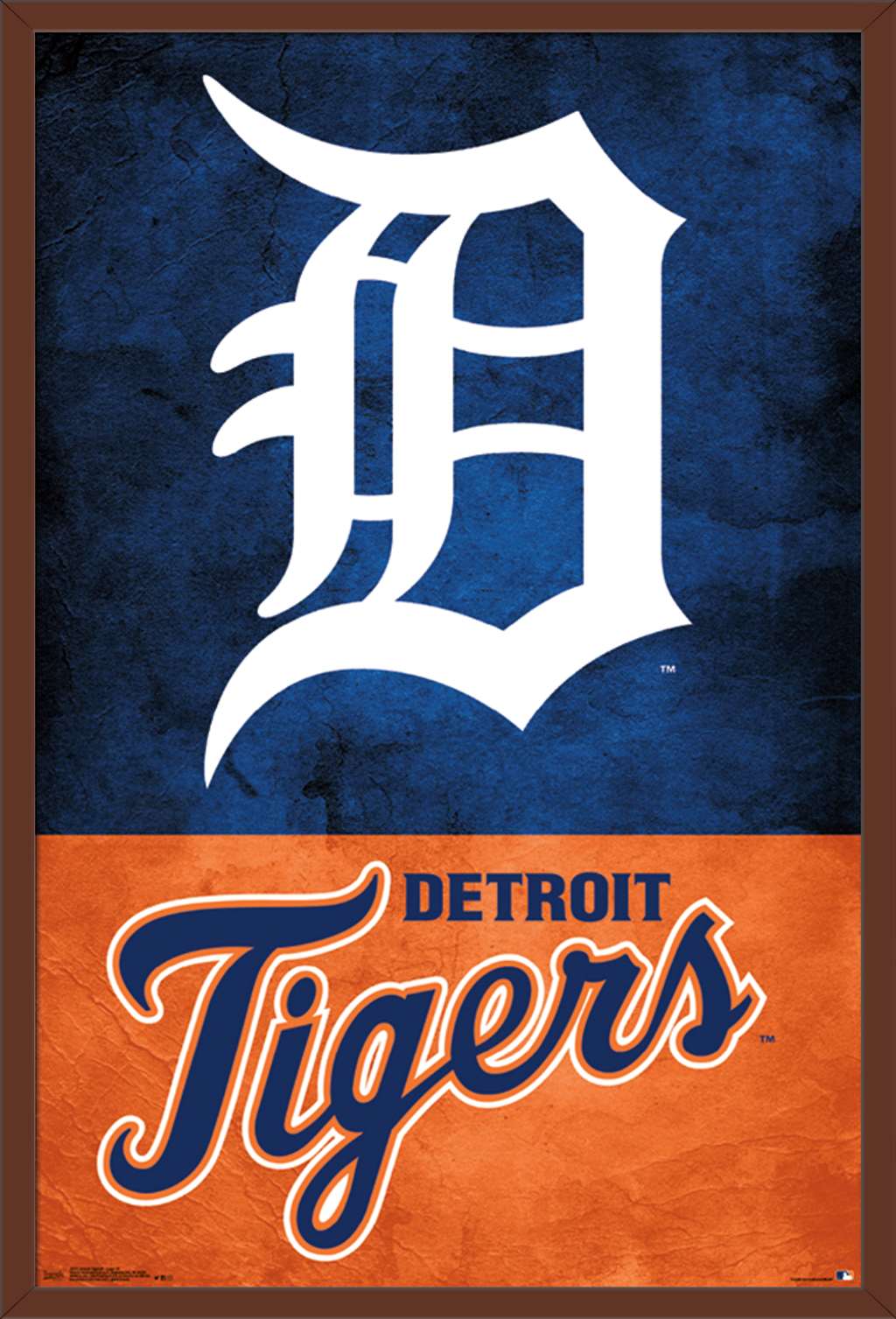 MLB Detroit Tigers - Logo 18 Wall Poster, 22.375" x 34", Framed