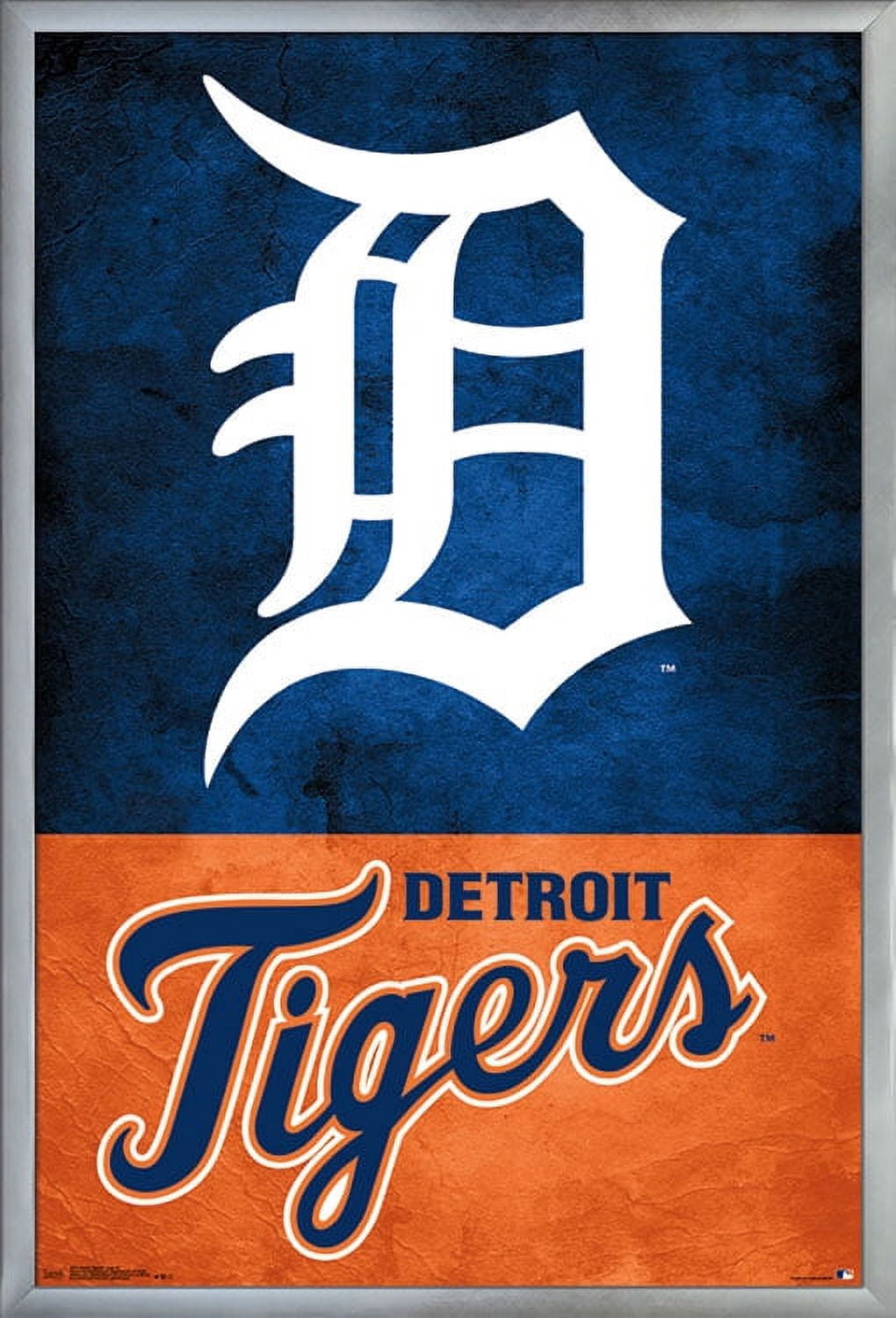 MLB Detroit Tigers - Logo 18 Wall Poster, 22.375" x 34", Framed