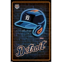 MLB Detroit Tigers - Neon Helmet 23 Wall Poster, 22.375" x 34"