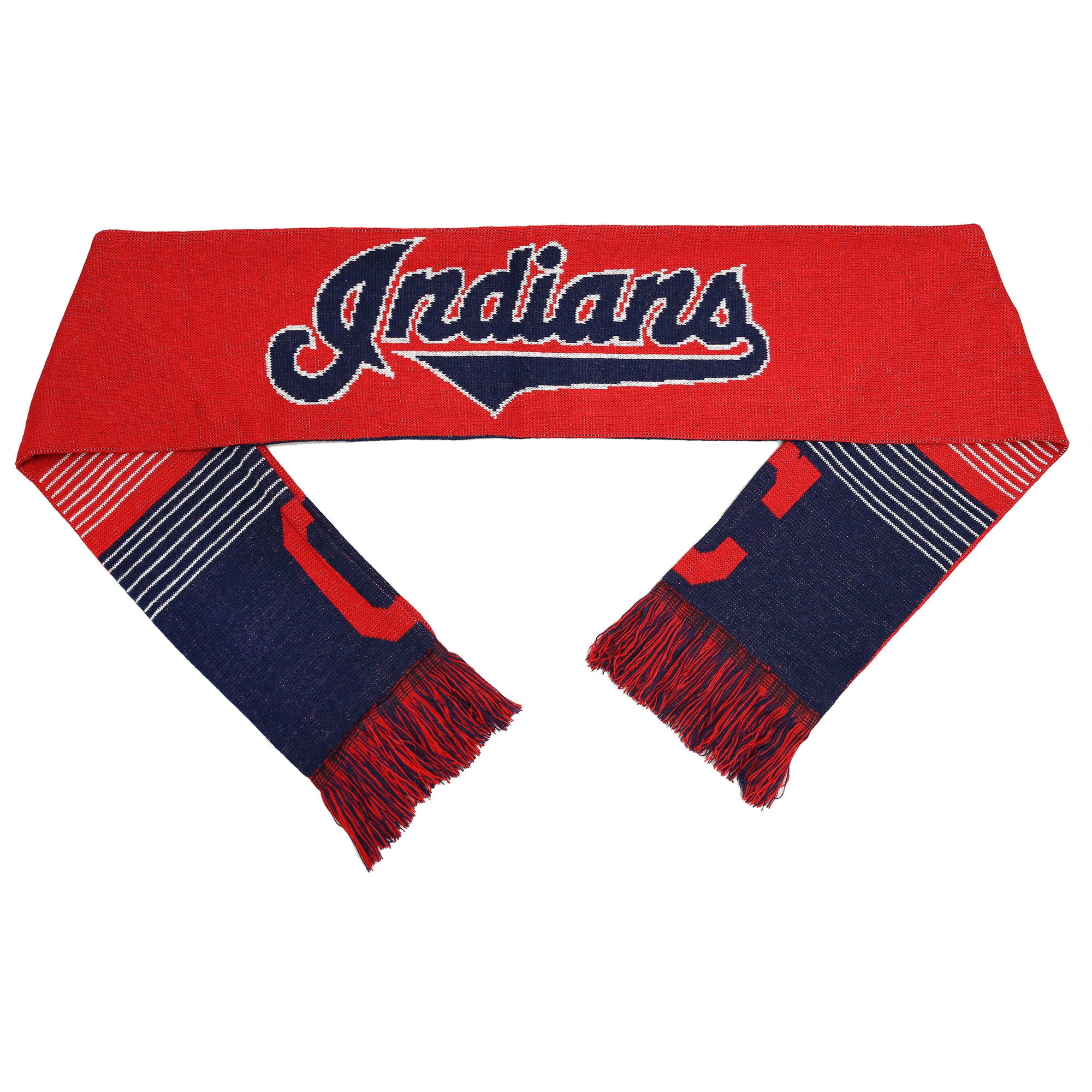 MLB Forever Collectibles Reversible Split Logo Scarf, Cleveland Indians 
