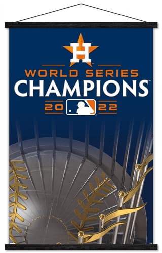 MLB Houston Astros - 2022 World Series Team Logo Wall Poster with
