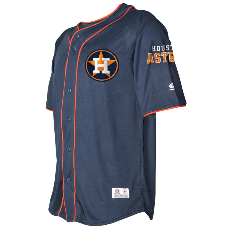 MLB Houston Astros Adults Button - Down Jersey 