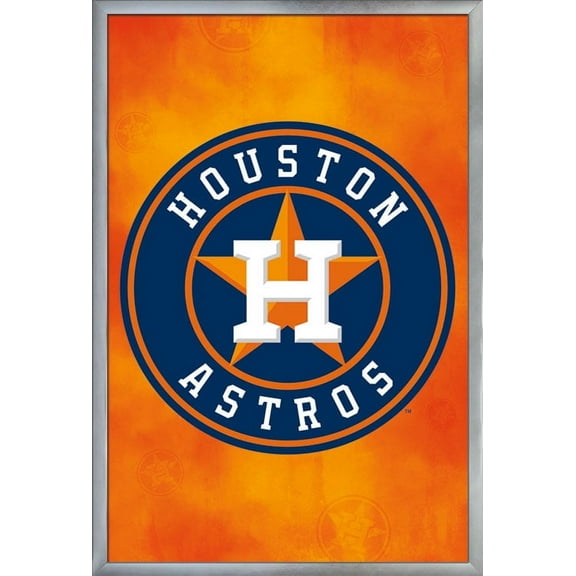 MLB Houston Astros - Logo 13 Wall Poster, 22.375" x 34", Framed