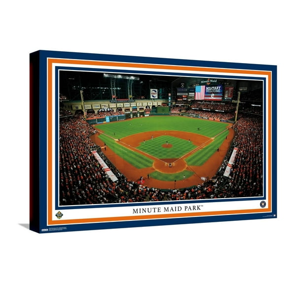 MLB Houston Astros - Minute Maid Park 22 Canvas Wall Poster, 14.725" x 22.375"