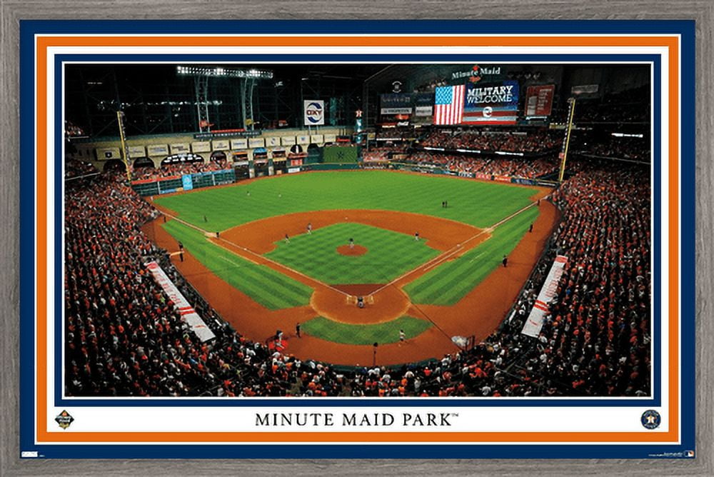 MLB Houston Astros - Minute Maid Park 22 Wall Poster, 14.725 x 22.375  Framed 