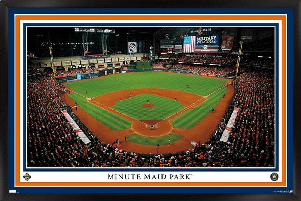 MLB Houston Astros - Minute Maid Park 22 Wall Poster, 14.725 x 22.375  Framed