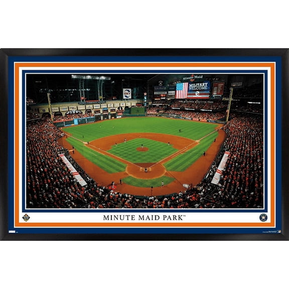 MLB Houston Astros - Minute Maid Park 22 Wall Poster, 22.375" x 34" Framed