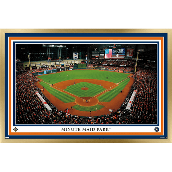 MLB Houston Astros - Minute Maid Park 22 Wall Poster, 22.375" x 34" Framed