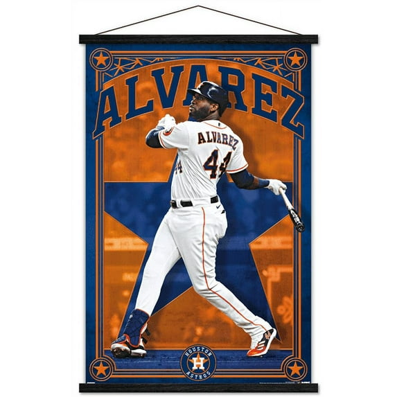 MLB Houston Astros - Yordan Alvarez 22 Wall Poster with Magnetic Frame, 22.375" x 34"