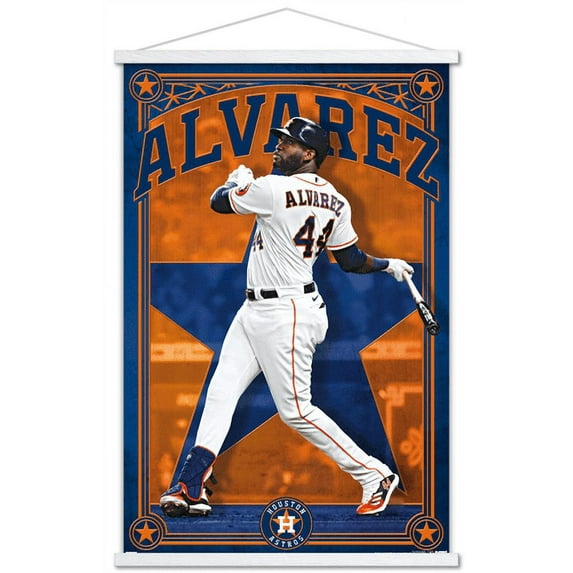 MLB Houston Astros - Yordan Alvarez 22 Wall Poster with Magnetic Frame, 22.375" x 34"