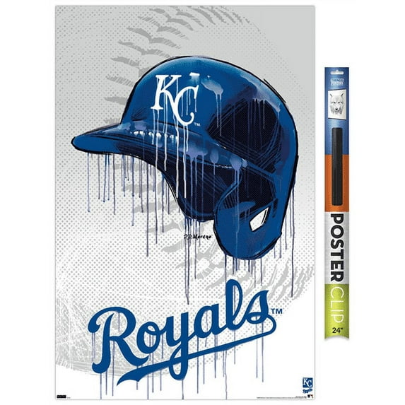 MLB Kansas City Royals - Drip Helmet 22 Wall Poster, 22.375" x 34"