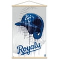 thumbnail image 1 of MLB Kansas City Royals - Drip Helmet 22 Wall Poster with Magnetic Frame, 22.375" x 34", 1 of 5