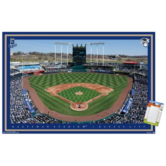 MLB Kansas City Royals - Kauffman Stadium 15 Wall Poster, 22.375" x 34"