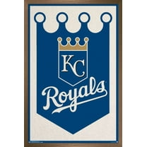 MLB Kansas City Royals - Logo 15 Wall Poster, 14.725" x 22.375", Framed