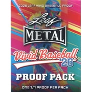 MLB Leaf Metal 2026 Vivid Baseball Trading Card PROOF Pack 1/1 Proof Per Pack