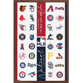 thumbnail image 1 of MLB League - Logos 22 Wall Poster, 14.725" x 22.375" Framed, 1 of 5