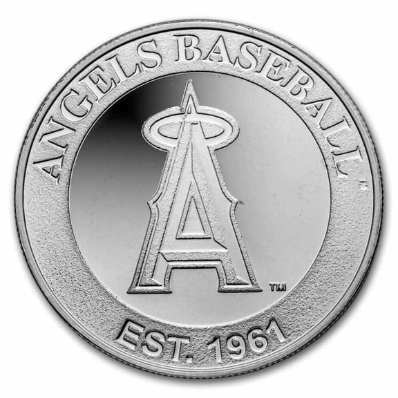 MLB Los Angeles Angels 1 oz Silver Round (w/Box)