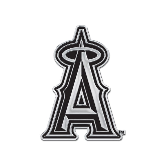 MLB Los Angeles Angels Team Metal Chrome Free Form Auto Emblem