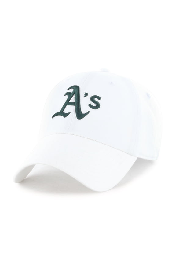 MLB Los Angeles Athletics Clean Up White Adjustable Hat