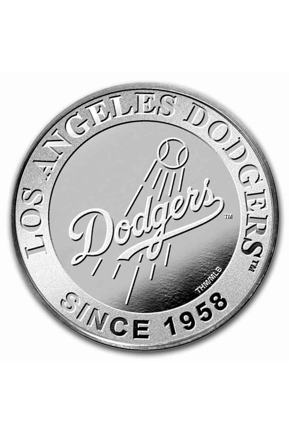 Los Angeles Dodgers 1 oz Silver Round (w/Box)